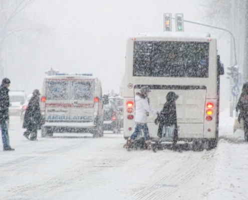 outdoor winter snowing